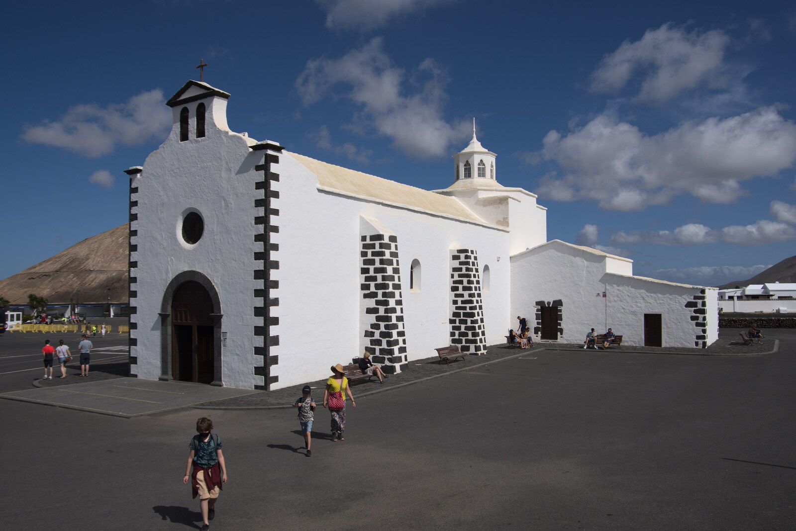 The Sanctuary of Our Lady of Sorrows, Mancha Blanca from The Volcanoes of Lanzarote, Canary Islands, Spain - 27th October 2021