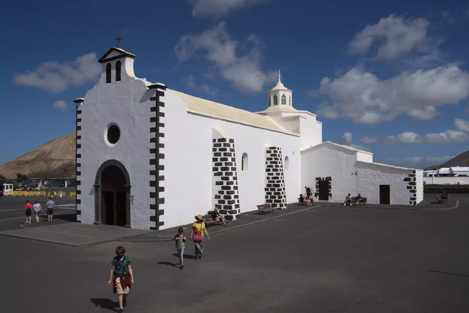 The Sanctuary of Our Lady of Sorrows, Mancha Blanca, from The Volcanoes of Lanzarote, Canary Islands, Spain - 27th October 2021