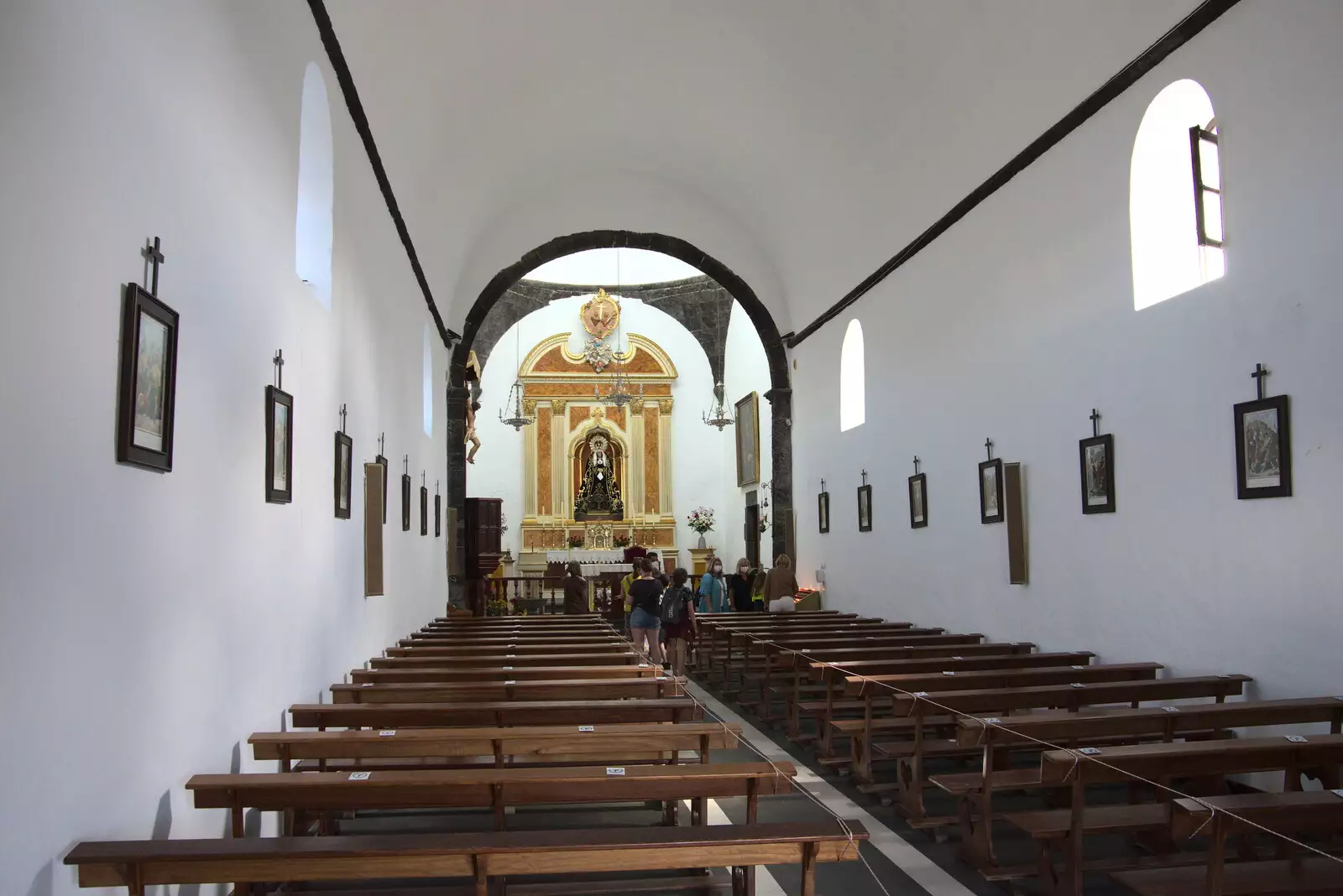 The church of Our Lady of Sorrows, from The Volcanoes of Lanzarote, Canary Islands, Spain - 27th October 2021