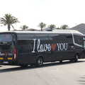 The 'I Love You' bus has been haunting us , The Volcanoes of Lanzarote, Canary Islands, Spain - 27th October 2021
