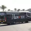 The 'I Love You' bus has been haunting us , The Volcanoes of Lanzarote, Canary Islands, Spain - 27th October 2021