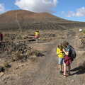 The boys look at something, The Volcanoes of Lanzarote, Canary Islands, Spain - 27th October 2021