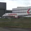 An aircraft of the defunct Lauda Ryanair subsidiary, The Volcanoes of Lanzarote, Canary Islands, Spain - 27th October 2021