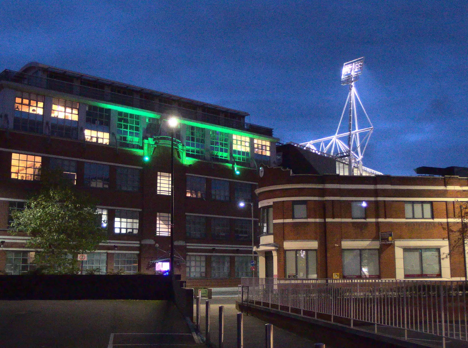 There's a football match on at Portman Road, from A New Playground and Container Mountain, Eye, Suffolk - 7th November 2021