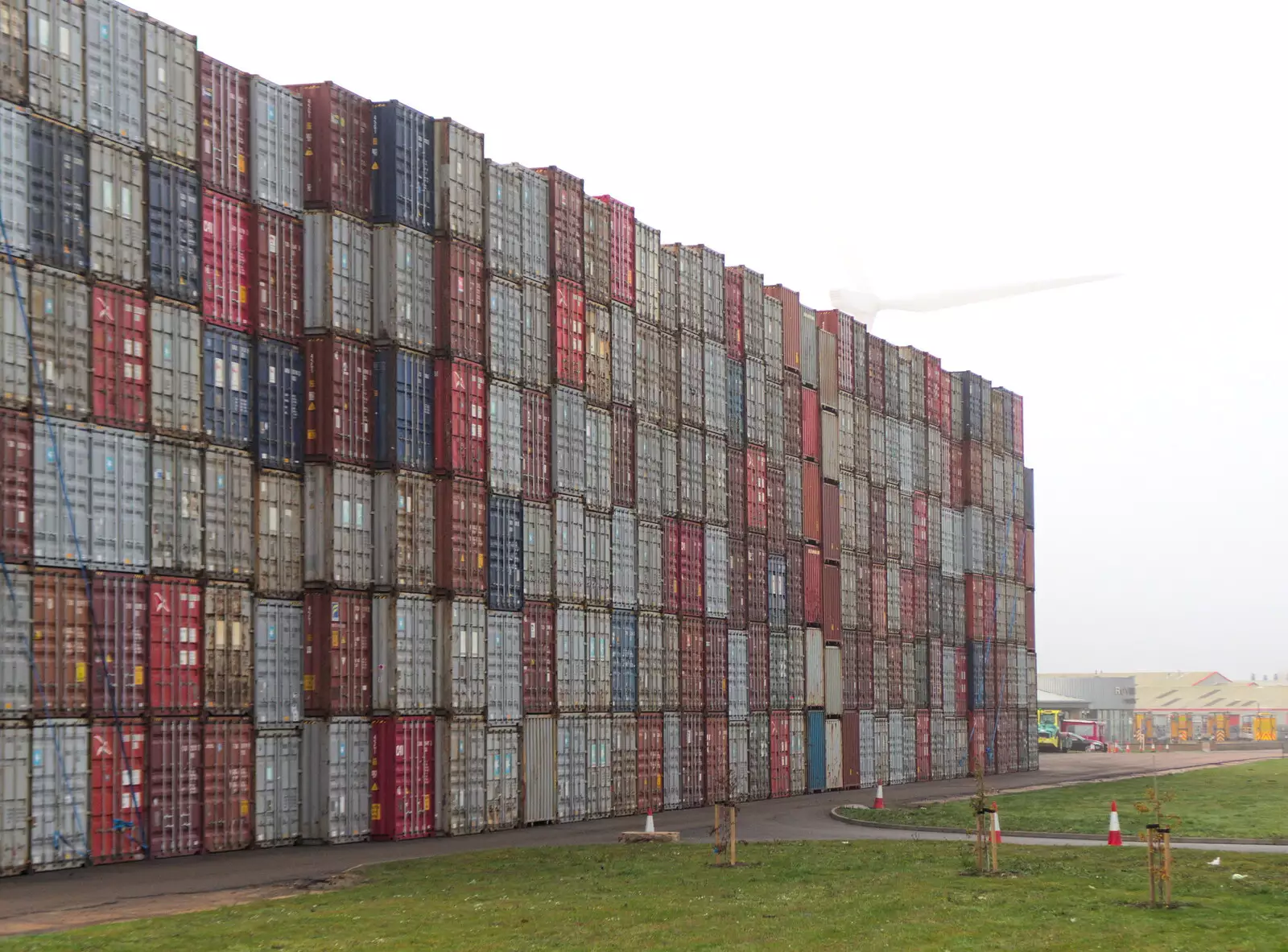 Thousands of empty shipping containers, from A New Playground and Container Mountain, Eye, Suffolk - 7th November 2021