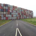 The road is fairly blocked, A New Playground and Container Mountain, Eye, Suffolk - 7th November 2021