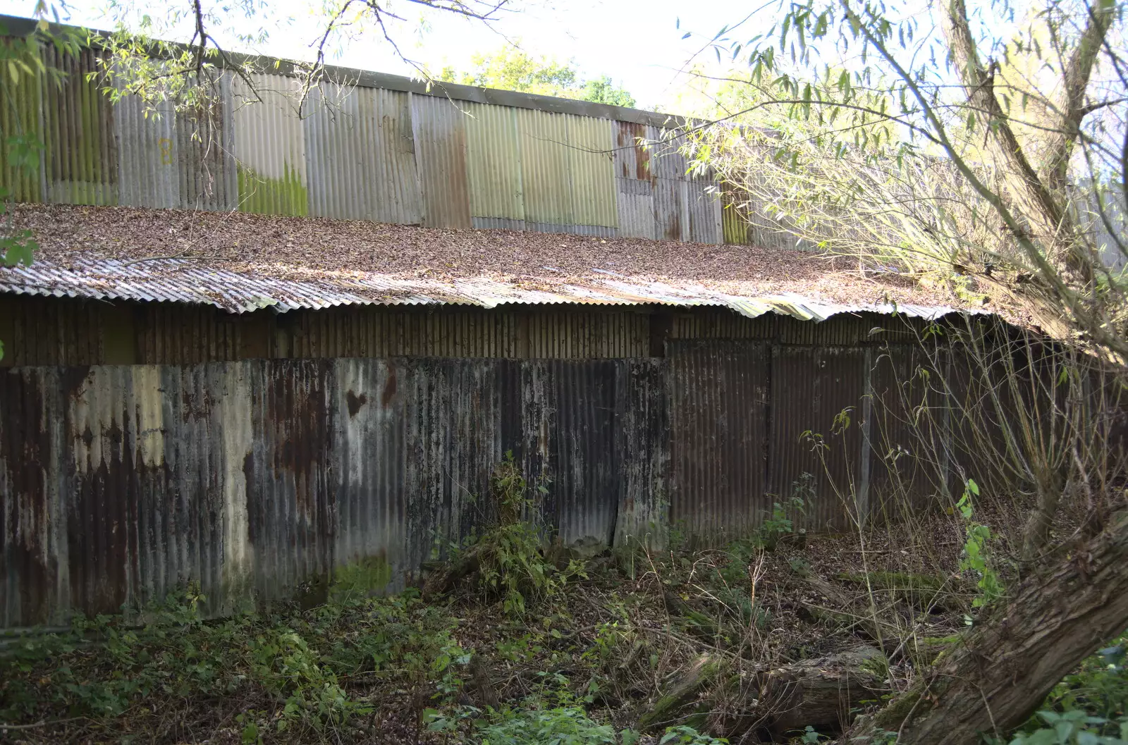 The old Havensfield chicken sheds, from A New Playground and Container Mountain, Eye, Suffolk - 7th November 2021