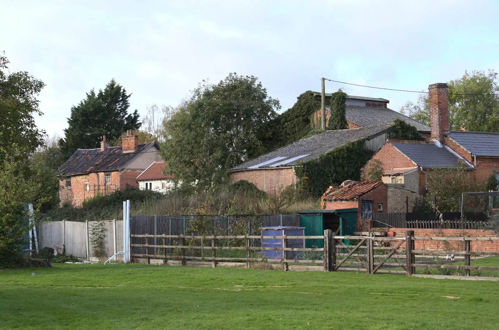 A collection of derelict industrial buildings, from A New Playground and Container Mountain, Eye, Suffolk - 7th November 2021