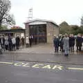 Outside Eye Fire Station, The GSB and Remembrance Day Parades, Eye and Botesdale, Suffolk - 14th November 2021