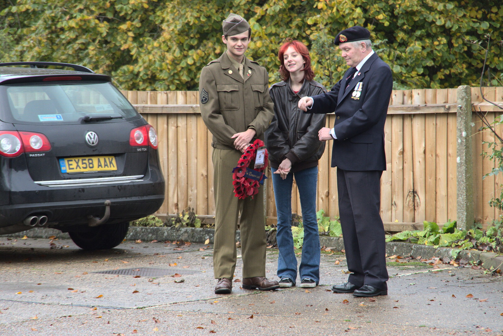 A young Army cadet from The GSB and Remembrance Day Parades, Eye and Botesdale, Suffolk - 14th November 2021