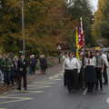 The parade is ready to leave, The GSB and Remembrance Day Parades, Eye and Botesdale, Suffolk - 14th November 2021