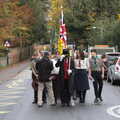 The Mace Bearer is installed, The GSB and Remembrance Day Parades, Eye and Botesdale, Suffolk - 14th November 2021