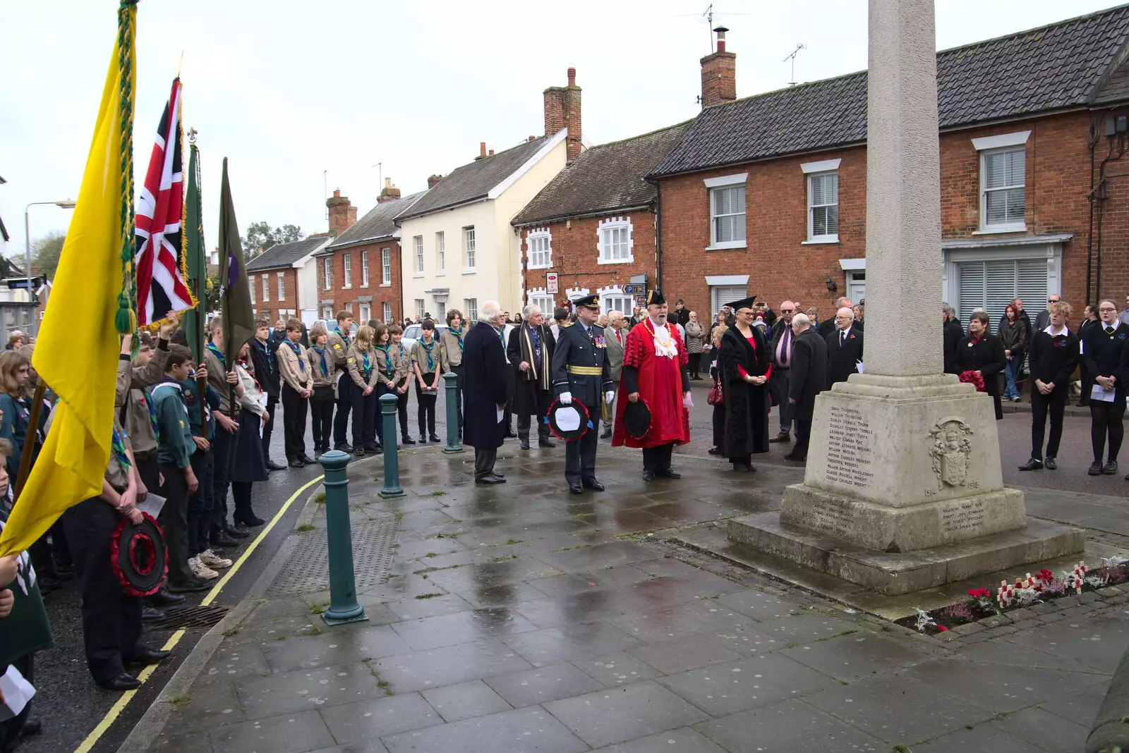 The service commences, from The GSB and Remembrance Day Parades, Eye and Botesdale, Suffolk - 14th November 2021