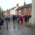 The service commences, The GSB and Remembrance Day Parades, Eye and Botesdale, Suffolk - 14th November 2021