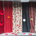 The Fabric Shop has a poppy theme going on, The GSB and Remembrance Day Parades, Eye and Botesdale, Suffolk - 14th November 2021