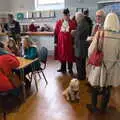 A small dog looks up, The GSB and Remembrance Day Parades, Eye and Botesdale, Suffolk - 14th November 2021