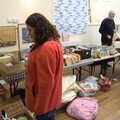 Isobel pokes around in the village hall, Norwich Lights and a Village Hall Jumble Sale, Brome, Suffolk - 20th November 2021