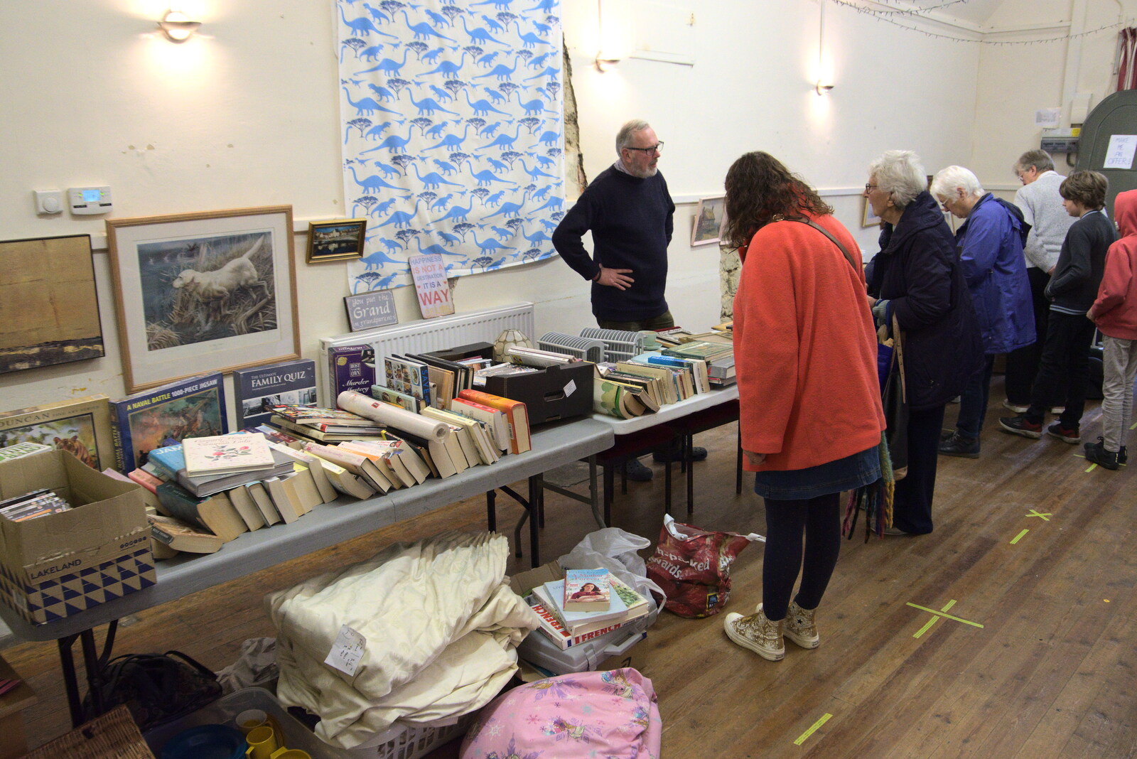 Isobel has a browse around from Norwich Lights and a Village Hall Jumble Sale, Brome, Suffolk - 20th November 2021