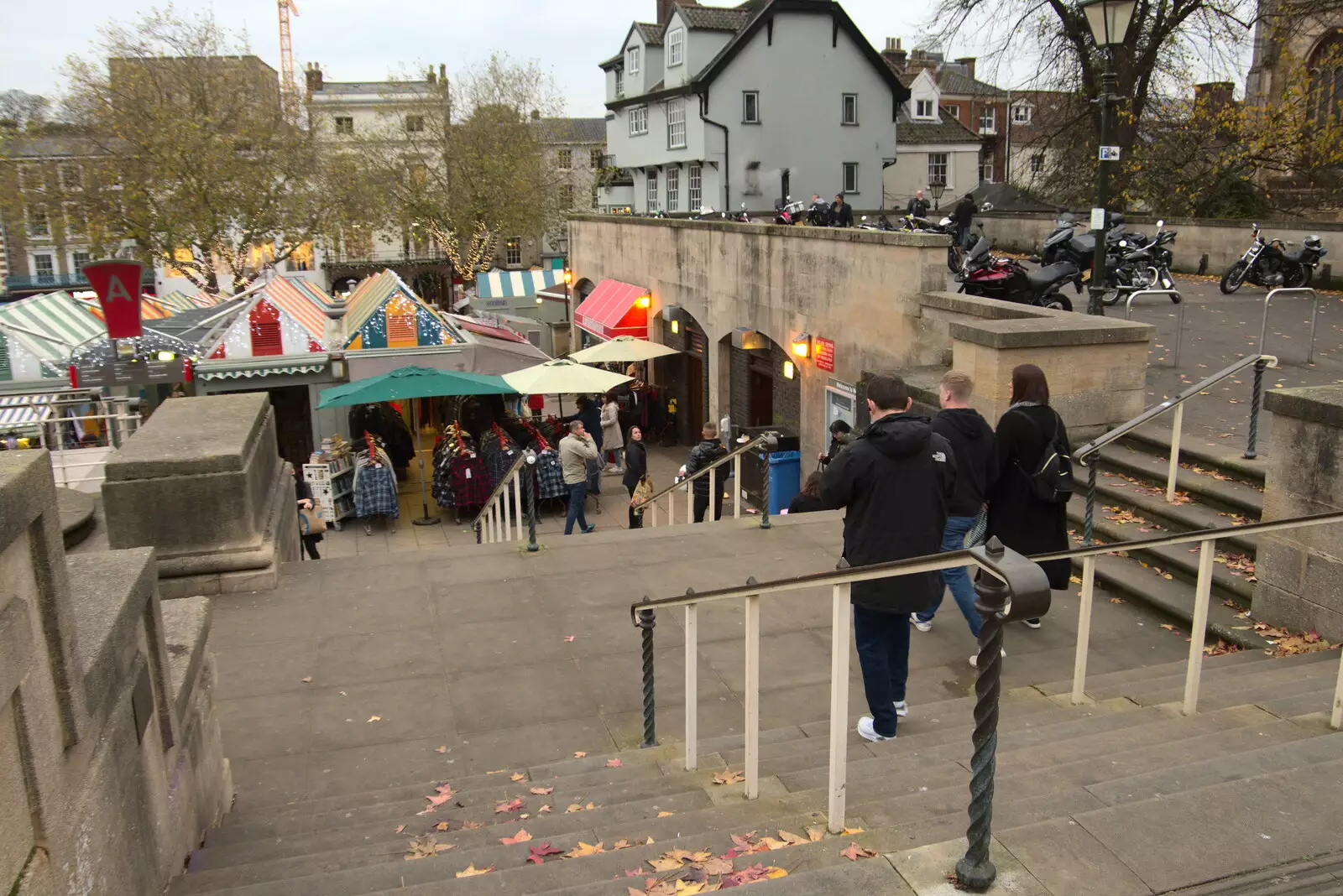 The market from St. Peter's Street, from Norwich Lights and a Village Hall Jumble Sale, Brome, Suffolk - 20th November 2021