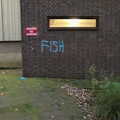 An enigmatic 'fish' tag on St. Giles car park, Norwich Lights and a Village Hall Jumble Sale, Brome, Suffolk - 20th November 2021