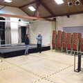 The Dove Players set up for the pantomime, The Eye Lights Switch On, Eye, Suffolk - 3rd December 2021