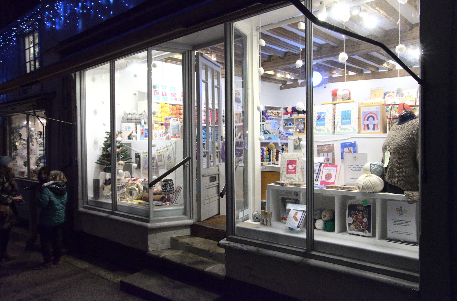 The craft shop looks welcoming from outside from The Eye Lights Switch On, Eye, Suffolk - 3rd December 2021