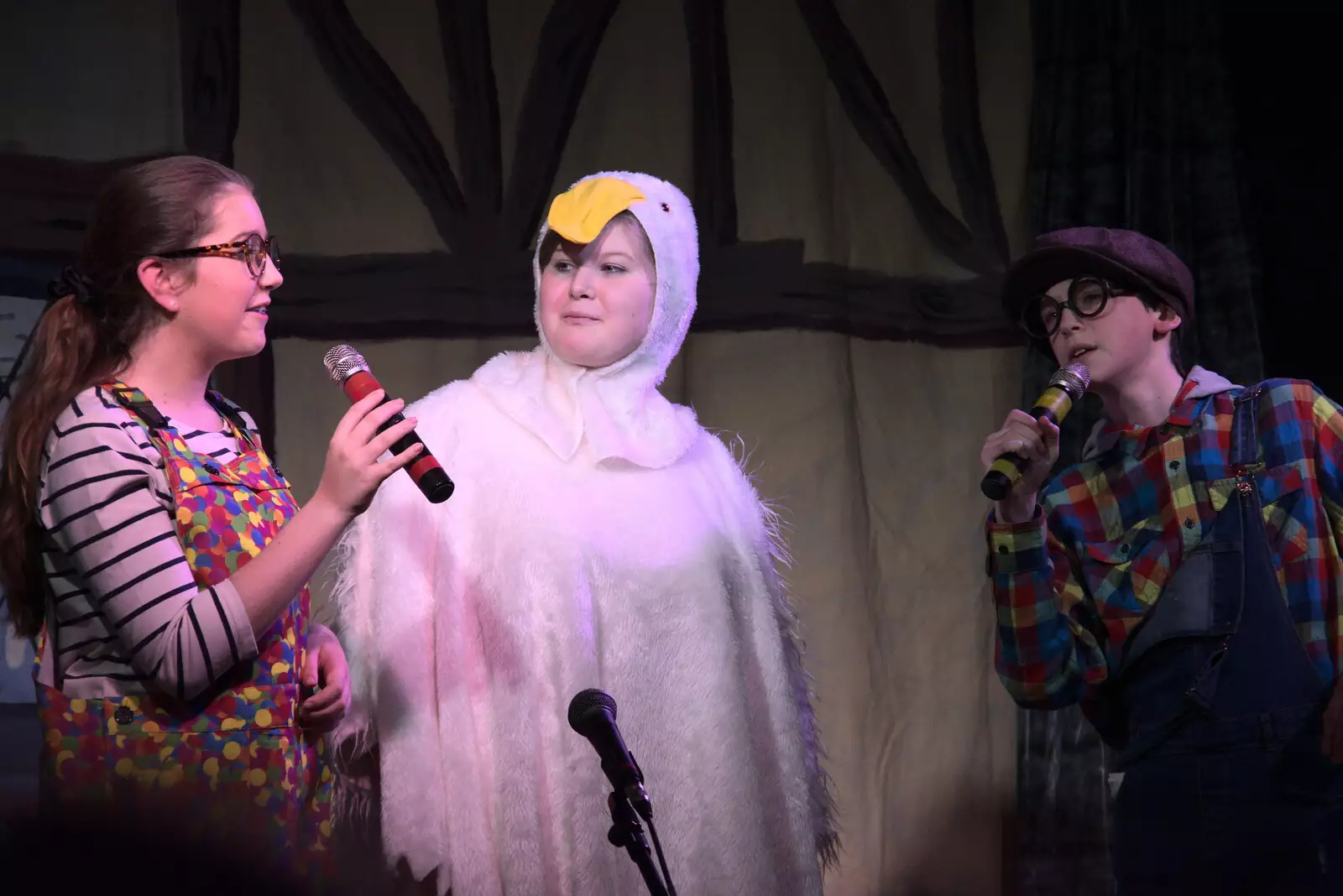 Amelia and Grace, from Dove Players' Trouble in Pantoland, Eye Community Centre, Suffolk - 11th December 2021