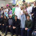 The cast, band and assorted helpers, Dove Players' Trouble in Pantoland, Eye Community Centre, Suffolk - 11th December 2021
