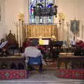 The GSB sets up at St. Mary's in Thornham, GSB Carols and Beer With the Lads, Thornham and Thorndon, Suffolk  - 18th December 2021