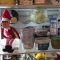 The Elf on the Shelf is up to no good in the fridge, GSB Carols and Beer With the Lads, Thornham and Thorndon, Suffolk  - 18th December 2021