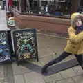 Harry tries to escape from the photo, GSB Carols and Beer With the Lads, Thornham and Thorndon, Suffolk  - 18th December 2021