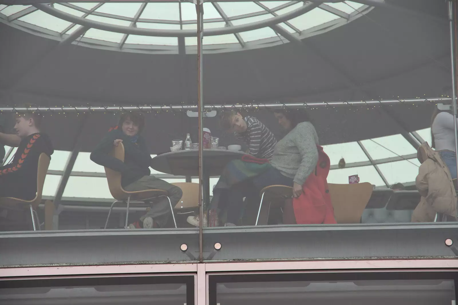 Fred, Harry and Isobel in Pizza Express, from Scooters and a Bit of Christmas Shopping, Eye and Norwich, Norfolk - 23rd December 2021