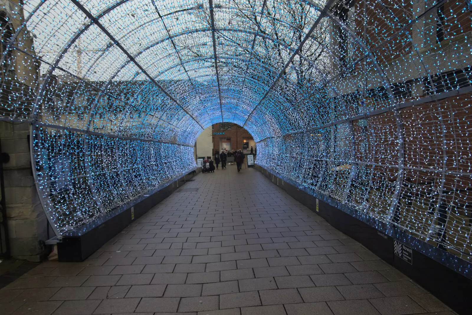 Once again through the light tunnel, from Scooters and a Bit of Christmas Shopping, Eye and Norwich, Norfolk - 23rd December 2021