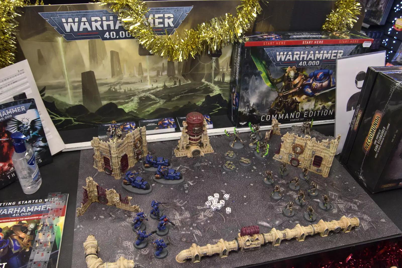 Harry has a look in Warhammer 40,000, from Scooters and a Bit of Christmas Shopping, Eye and Norwich, Norfolk - 23rd December 2021