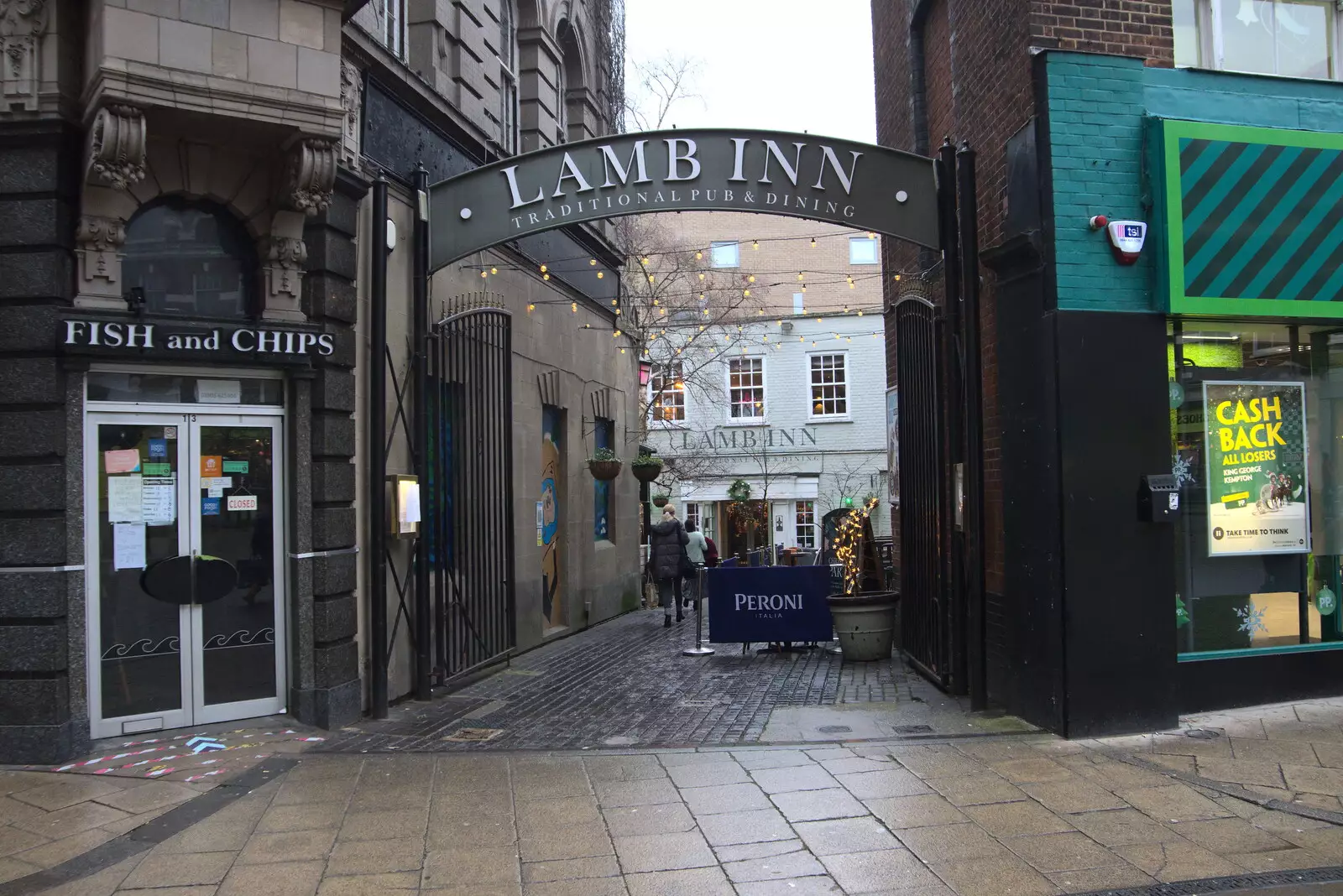 The Lamb Inn, from Scooters and a Bit of Christmas Shopping, Eye and Norwich, Norfolk - 23rd December 2021