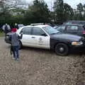 There's an American cop car in the car park, Christmas Day at Home, Brome, Suffolk - 25th December 2021