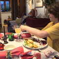 Fred does Christmas dinner, Christmas Day at Home, Brome, Suffolk - 25th December 2021