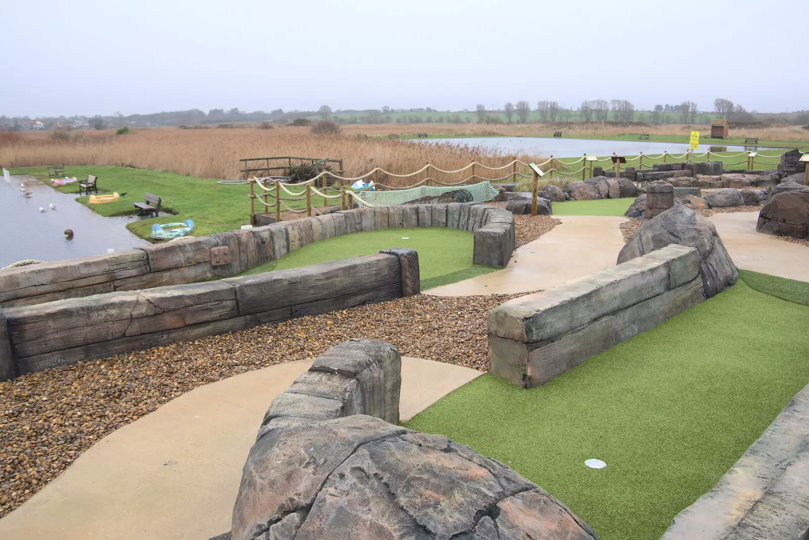 There's a new crazy golf thing down in Southwold, from A Few Hours at the Seaside, Southwold, Suffolk - 27th December 2021