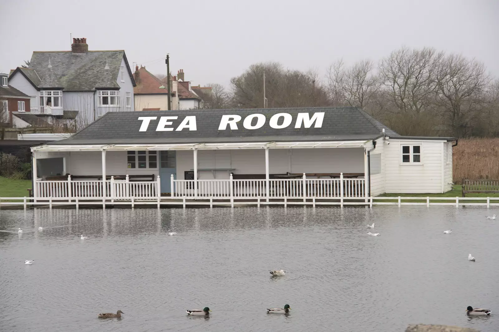 The Team Room is almost flooded, from A Few Hours at the Seaside, Southwold, Suffolk - 27th December 2021