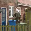 There's a massive gull on a bird table, A Few Hours at the Seaside, Southwold, Suffolk - 27th December 2021