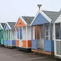 More beach huts wintering in the car park, A Few Hours at the Seaside, Southwold, Suffolk - 27th December 2021