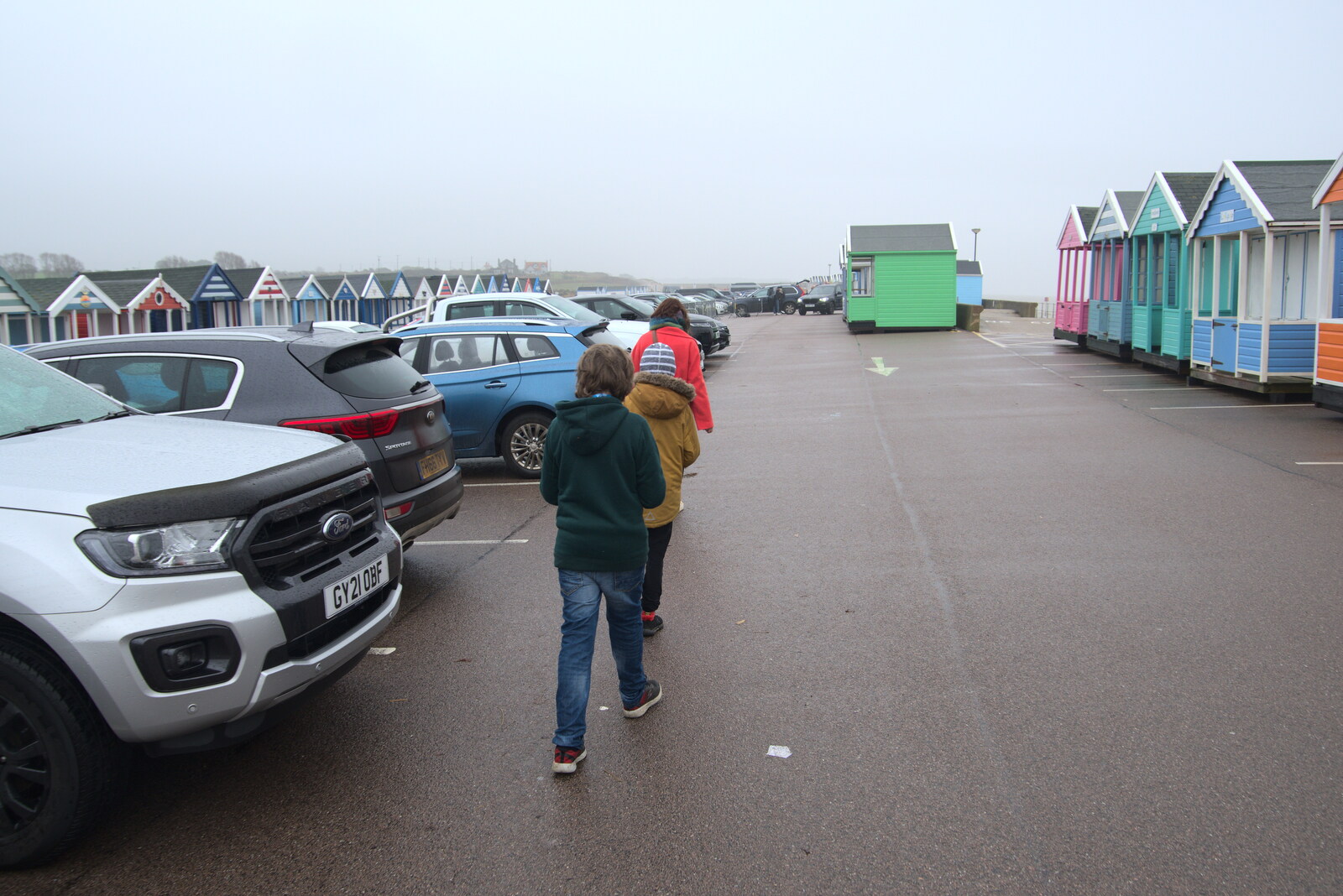 We head back to the car from A Few Hours at the Seaside, Southwold, Suffolk - 27th December 2021