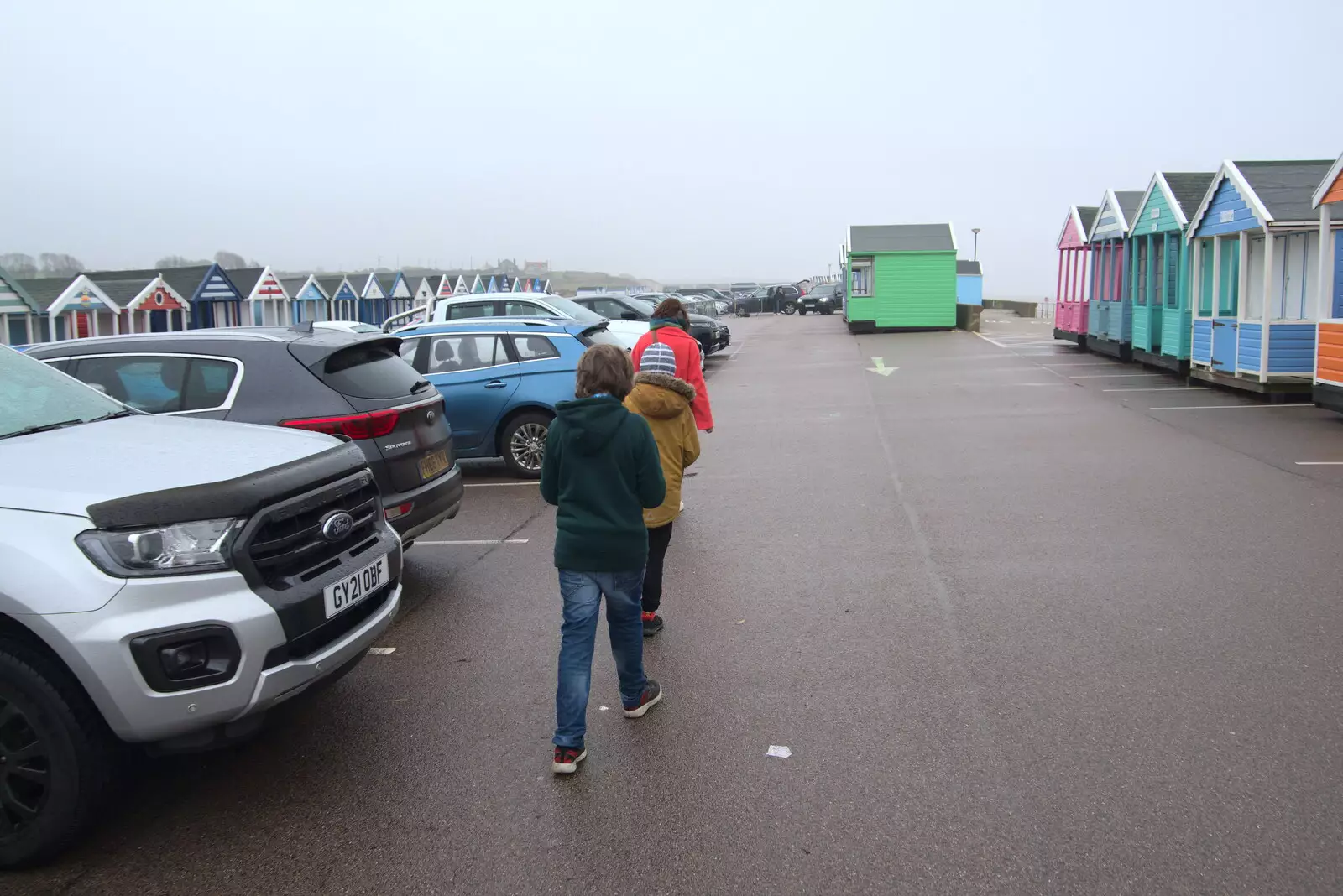 We head back to the car, from A Few Hours at the Seaside, Southwold, Suffolk - 27th December 2021