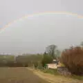 A rainbow over the side field, New Year's Day, Brome, Suffolk - 1st January 2022