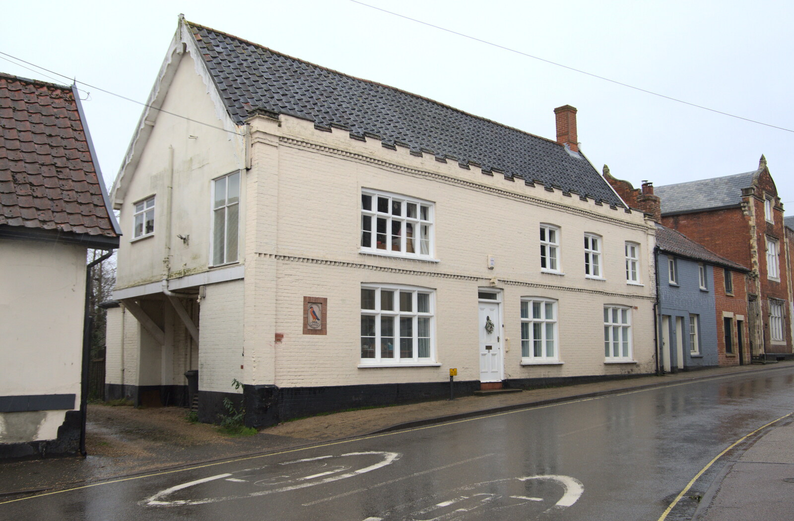 The former pub on Lowgate Street from New Year's Day, Brome, Suffolk - 1st January 2022