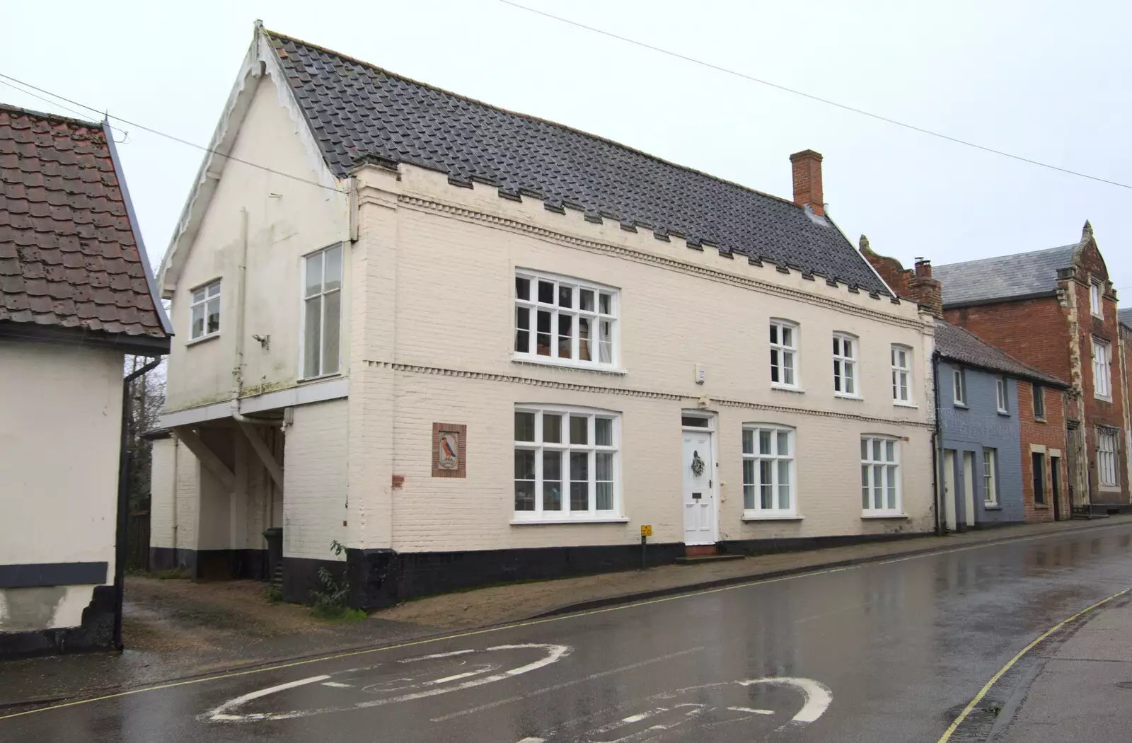 The former pub on Lowgate Street, from New Year's Day, Brome, Suffolk - 1st January 2022