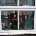 There are a load of Elves on the Shelf in a window, New Year's Day, Brome, Suffolk - 1st January 2022