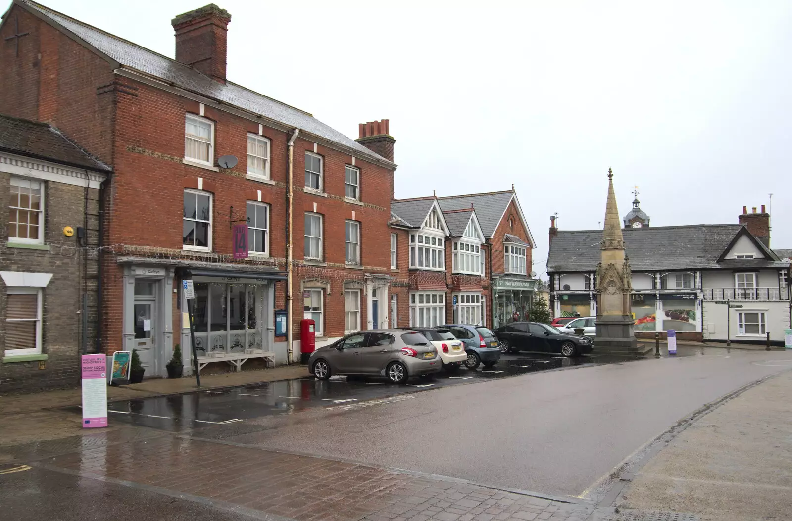 Eye market place, from New Year's Day, Brome, Suffolk - 1st January 2022