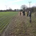 Allyson comes for a walk with us, New Year's Day, Brome, Suffolk - 1st January 2022