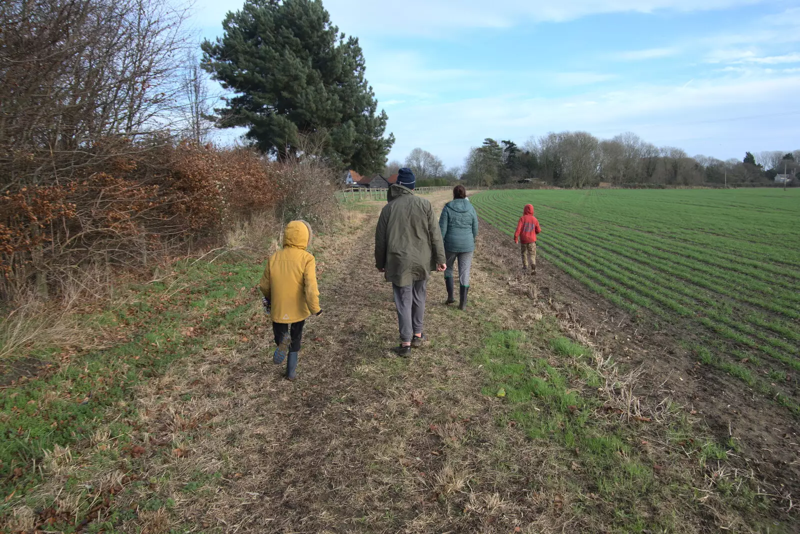 We're near Chinner's field, from New Year's Day, Brome, Suffolk - 1st January 2022